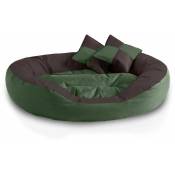 BedDog® SABA 4en1 lit pour chien, coussin, panier pour chien:XL, MYSTIC (vert/brun)