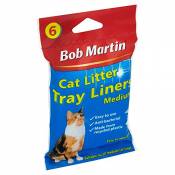 Bob Martin Lot de 6 bacs à litière pour chat