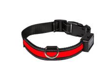 Collier lumineux rouge EYENIMAL Light Collar USB Rechargeable