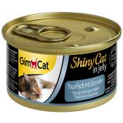Lot GimCat ShinyCat en gelée 24 x 70 g pour chat -