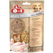8 In 1 - Meaty Treats Snack poitrine de poulet lyophilisée 8 paquets de 50g chacun pour chiens