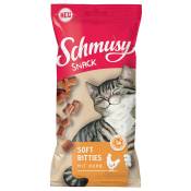 8x60g Schmusy Snack Soft Bitties poulet - Friandises pour chat