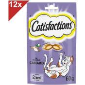Catisfactions - Friandises au canard pour chat et chaton (12x60g)
