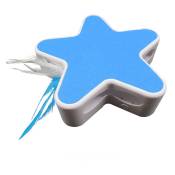 Fournitures pour animaux de compagnie Jouets pour chat Électrique Smart Self-Hi Feather Funny Cat Stick (Blanc bleu)