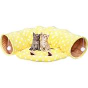 Sac de Couchage, Jouet Tunnel Chat Pliable, Tunnel