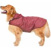 Shining House - Imperméable pour chien Manteau imperméable pour chien Grande doublure ultralégère et respirante Veste pour chien Rayures