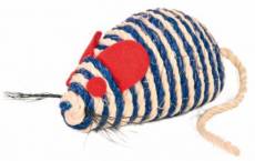 Souris en corde sisal avec herbe à chat 10 cm Trixie