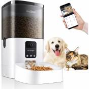 Balimo - lena Distributeur automatique de nourriture 4L avec contrôle app, caméra hd 1080p, mangeoire automatique pour chats et chiens programmable
