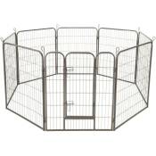 Helloshop26 - Enclos cage pour chien modulable 100