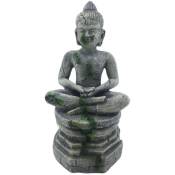Statue bouddha assis socle ø 7.5 cm, hauteur 16.5