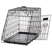 Cage de transport pour chien taille L dim. 76L x 48l
