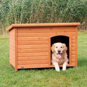 Natura niche pour chiens classic à toit plat l: 116 × 82 × 79 cm, brun