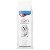 Shampoing pour chien spécial poils blancs et clairs.