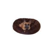 Bed for dogs 50cm, plush bedding, brown. Legowisko