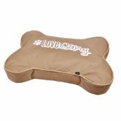 1001kdo - Coussin Os pour Chien Taupe