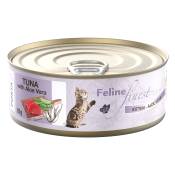 6x85g Feline Finest Kitten thon, aloe - Pâtée pour chat