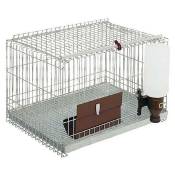 Cage à rongeurs galvanisée 58x43x38 cm