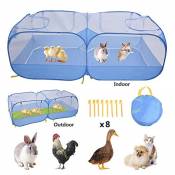 Ksruee Portable Chicken Run Coop, 73 25in Large Pliable