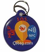 QR4G.com GPS Plaque d'identification intelligente pour animaux de compagnie (chiens et chats) avec GPS NFC QR
