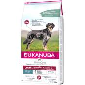 2x12kg Eukanuba Breed et Daily Care Adult Mono-Protein au saumon - Croquettes pour chien