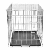 Festnight Cage en métal Pliable pour Chien Cages à