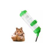 Abreuvoir Biberon Bouteille Distributeur d'eau en Plastique pour Lapin Hamster Petits Animaux Vert