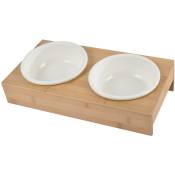 1001kdo - Set de deux Gamelles ceramique blanc