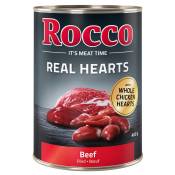24x400g Real Hearts bœuf Rocco - Nourriture pour chien
