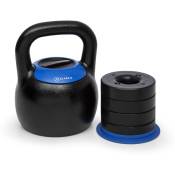 Klarfit - Adjustabell kettlebell réglable poids :8/10/12/14/16 kg noir/bleu - Noir