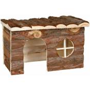 Trixie - Maison jerrik, dègues, en bois d'écorce 28 × 16 × 18 cm