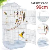 Yaheetech Cage à Oiseaux avec Poignée Portable Oiseaux