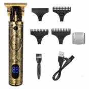 Hair Trimmers for Men, Professional Electric Beard Trimmers, Cordless Hair Trimmer Shaver Beard Trimmer Kit, led Display, Rechargeable, Quiet for