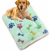 Lit pour chien Couverture pour animal de compagnie Tapis de lit en molleton doux et épais pour chiot, chien, chat, canapé, tapis de maison,
