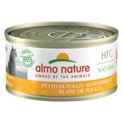 Lot Almo Nature 24 x 70 g pour chat - HFC Natural blanc