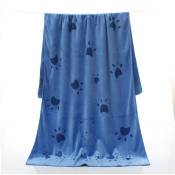 Serviette pour chien (bleue), serviette pour chien à séchage rapide en microfibre, serviette de séchage pour chien, serviette pour chien super