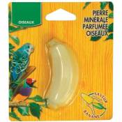 Une pierre minérale parfumée a la banane 21 g, pour oiseaux Animallparadise Jaune