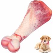 Fortuneville - 1 piece of dog chew toy Large, medium and small aggressive chew dog interactive dog toy Tough bacon flavored chicken leg simulation