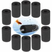 10 Pcs Filtre d'entrée d'éponge Pré Éponge de Filtre éponges filtre pour Aquarium Filtre en Mousse de Protection de Remplacement Éponge Accessoires
