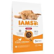 10kg IAMS for Vitality Adult Indoor poulet - Croquettes pour chat