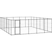 Helloshop26 - Chenil extérieur cage enclos parc animaux chien d'extérieur pour chiens acier 36,3 m²