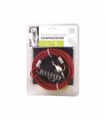 M-PETS Cable d'attache Compensator - 8m - Rouge - Pour