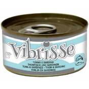 24 boîtes de 70 g chacune: Vibrisse Cat thon et sardines