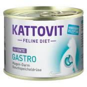 24x185g Kattovit Gastro canard - Pâtée pour chat