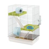 ferplast cage hamster tris - 46x29x58 cm - blanc -