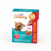 Friandises Chat – Catit Creamy thon – 50 x 10 gr