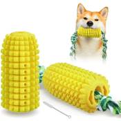 Jouets à mâcher pour chien de compagnie mâcher tpr coton corde maïs doux en peluche jouer chiot dents jouet