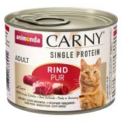 24x200g Single Protein Adult pur bœuf Animonda Carny - Pâtée pour chat