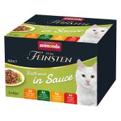 Lot: 48 x 85 g pack mixte animonda vom Feinsten Adult Raffinesse en sauce pour chats adultes, nourriture humide pour chats