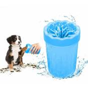 Paw Cleaner Paw Cleaner Brosse de nettoyage des pieds Nettoyant pour pattes de chien pour animaux de compagnie (Bleu) Fei Yu