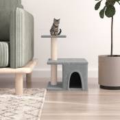Vidaxl - Arbre à chat avec griffoirs en sisal gris
